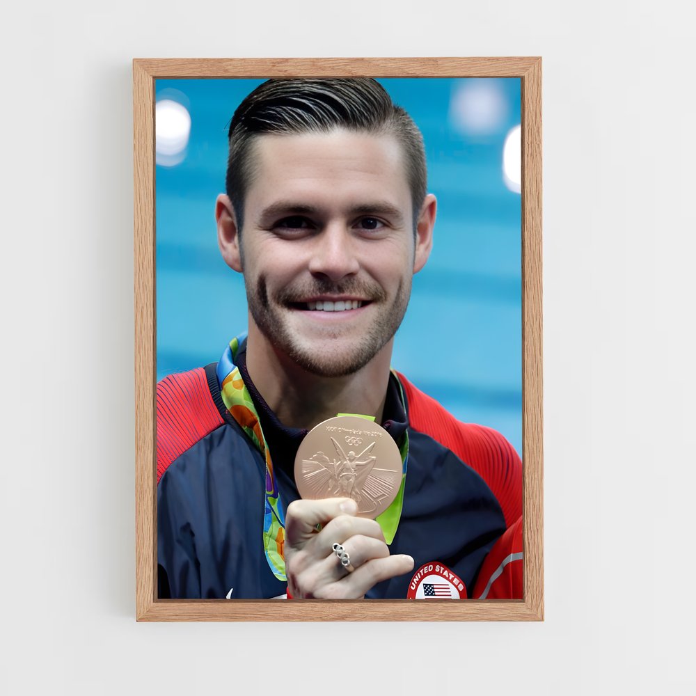 Poster David de boudia – affiche Plongeon depuis une plateforme (vue 4)